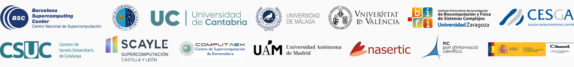 image of the logos of the institutions forming the RES